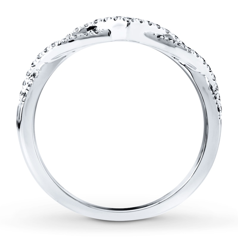 Main Image 2 of Previously Owned Diamond Anniversary Ring 1/5 ct tw Round-cut 14K White Gold