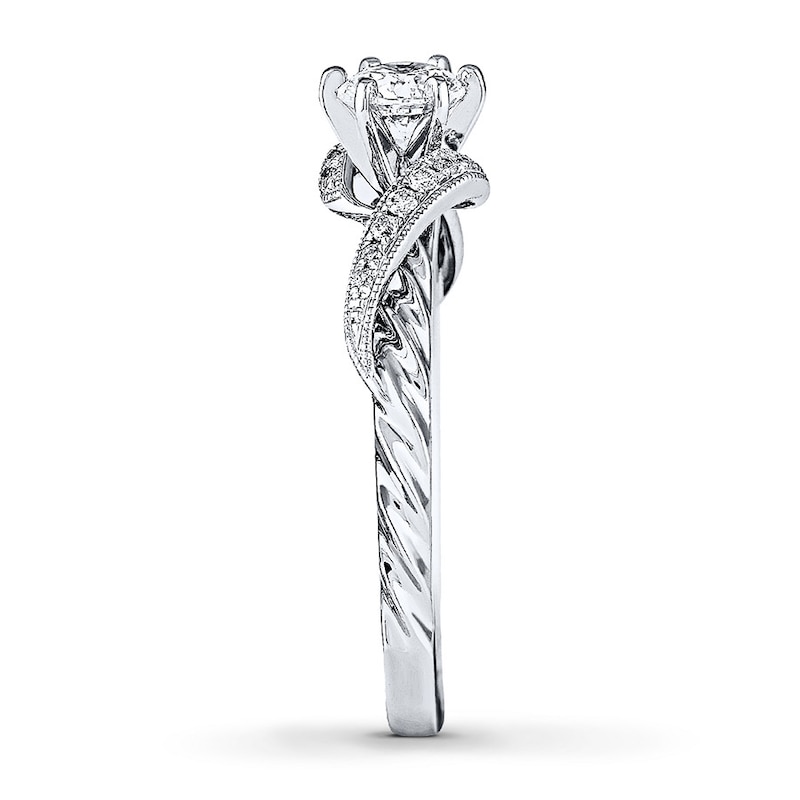 Main Image 3 of Previously Owned Angel Sanchez Ring 1/2 ct tw Round-cut Diamonds 14K White Gold