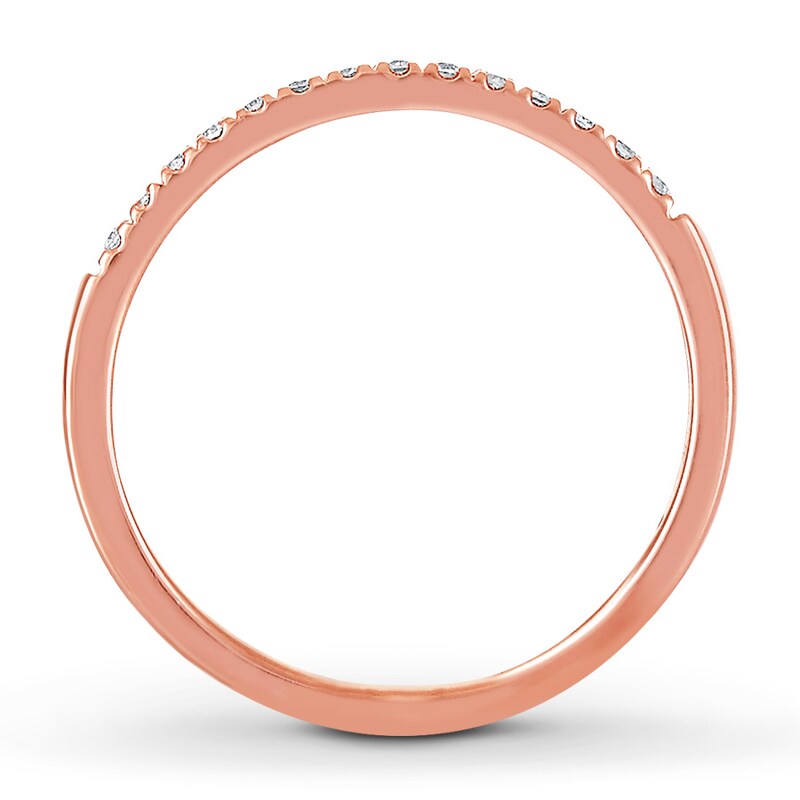 Main Image 2 of Previously Owned Diamond Wedding Band 1/15 ct tw Round-cut 10K Rose Gold