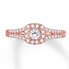 Thumbnail Image 0 of Previously Owned Diamond Engagement Ring 3/8 ct tw Round-cut 10K Rose Gold