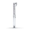 Thumbnail Image 2 of Previously Owned Diamond Wedding Band 1/6 ct tw Round-cut 14K White Gold