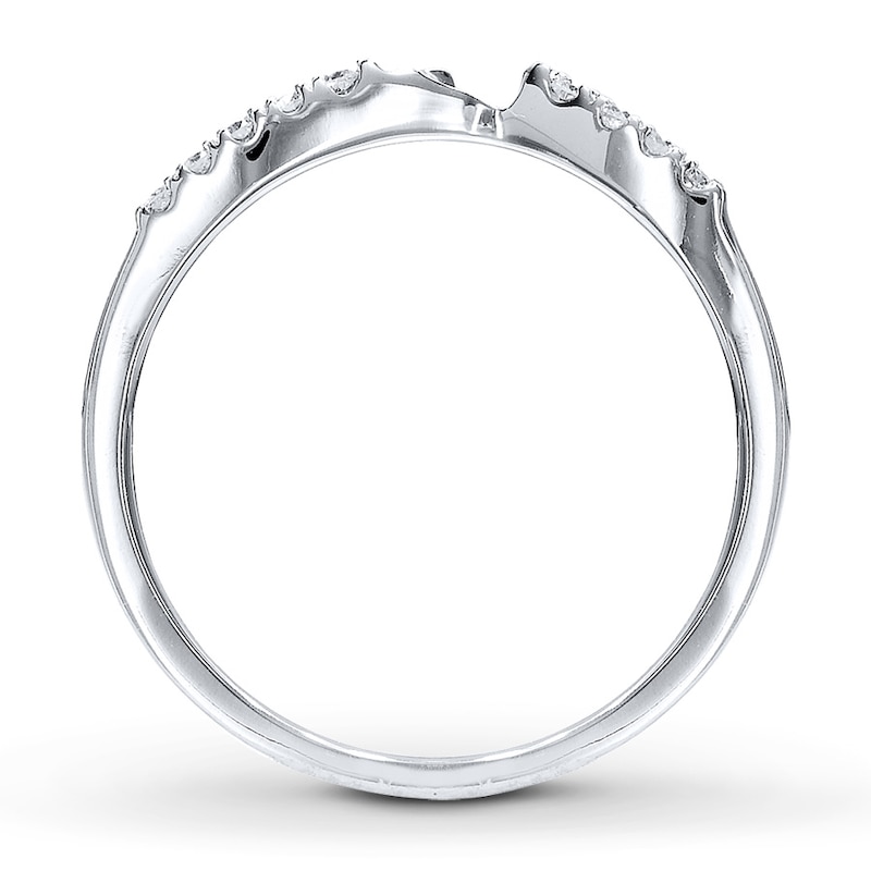 Main Image 2 of Previously Owned Diamond Wedding Band 1/15 ct tw Round-cut 14K White Gold