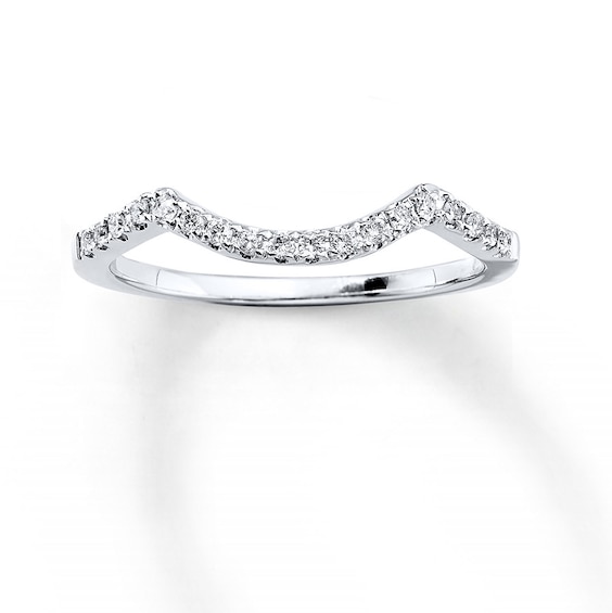 Previously Owned Diamond Wedding Band 1/8 ct tw Round-cut 14K White Gold