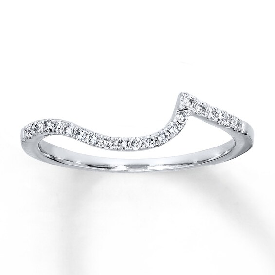 Previously Owned Diamond Wedding Band 1/10 ct tw Round-cut 14K White Gold