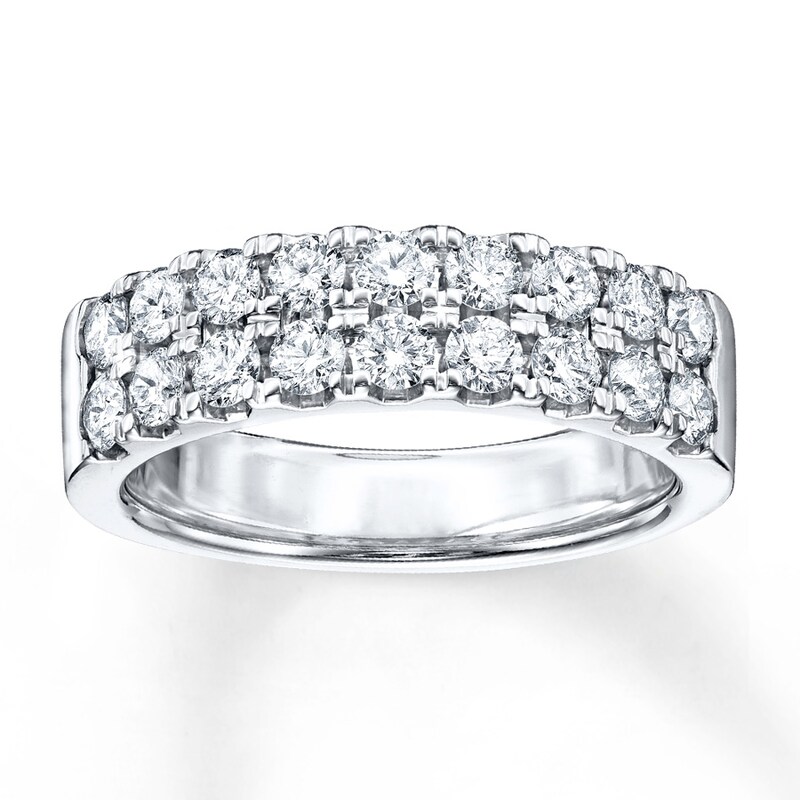 Previously Owned Diamond Anniversary Band 1 ct tw Round-cut 14K White Gold