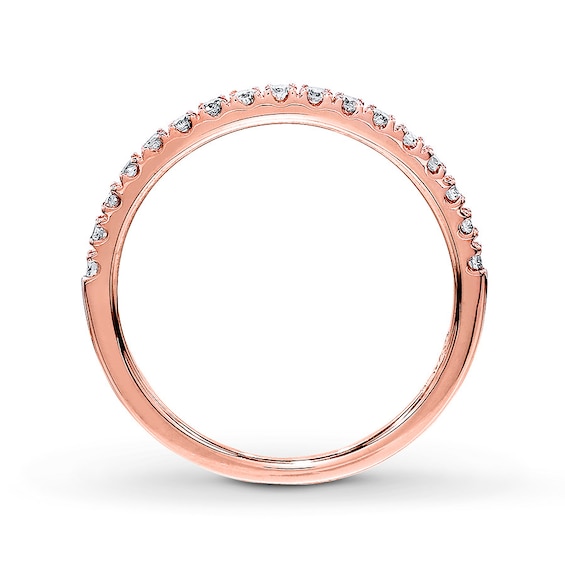 Thumbnail Image 2 of Previously Owned Diamond Wedding Band 1/4 ct tw 10K Rose Gold