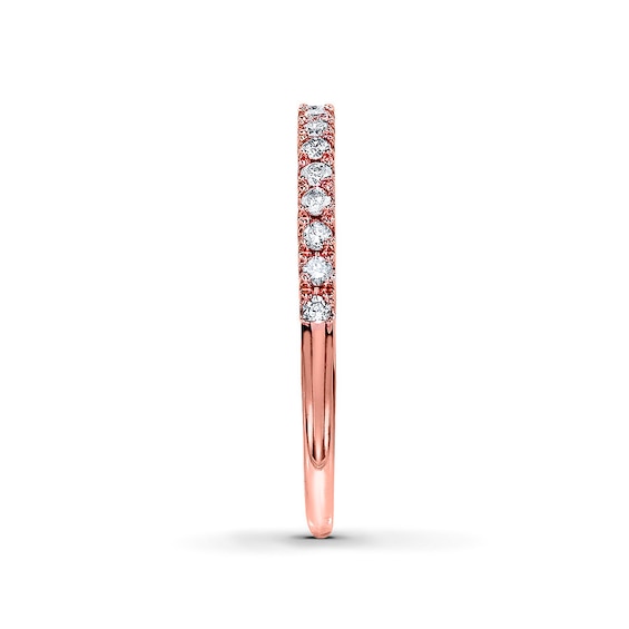 Thumbnail Image 3 of Previously Owned Diamond Wedding Band 1/4 ct tw 10K Rose Gold