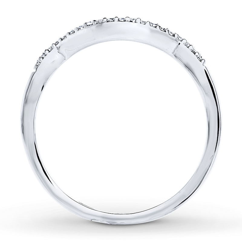 Main Image 2 of Previously Owned Diamond Ring 1/15 ct tw Round-cut 10K White Gold
