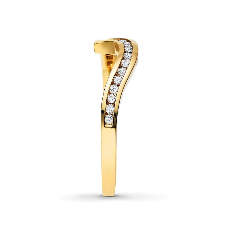 Main Image 3 of Previously Owned Diamond Ring 1/6 ct tw Round-cut 10K Yellow Gold