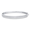 Thumbnail Image 0 of Previously Owned Diamond Bangle 3 ct tw Round-cut 14K White Gold