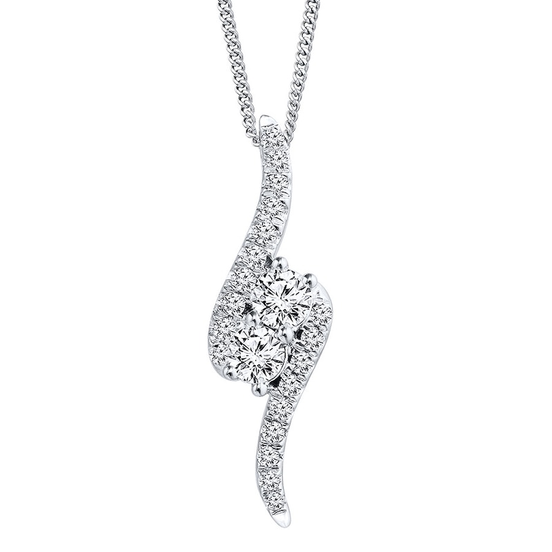 Previously Owned Ever Us Diamond Necklace 1/2 ct tw 14K White Gold