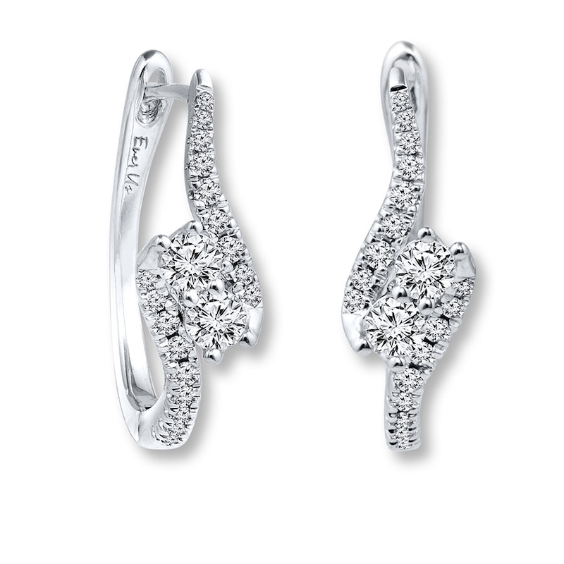 Previously Owned Ever Us Earrings 5/8 ct tw Diamonds 14K White Gold