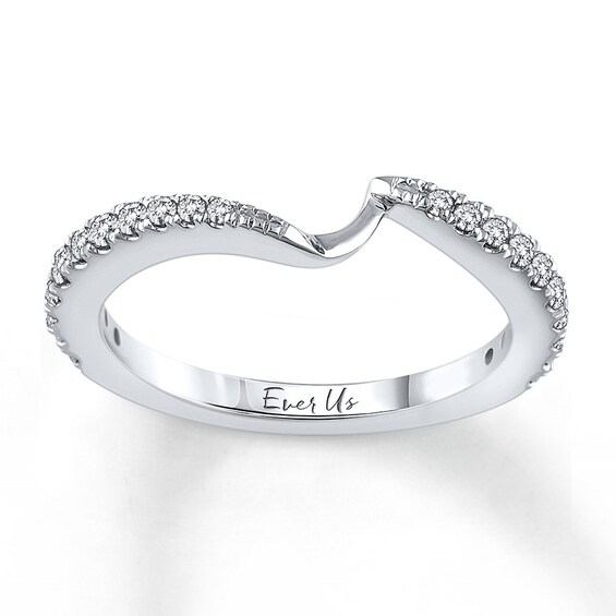 Previously Owned Ever Us Diamond Band 1/3 ct tw Round-cut 14K White Gold