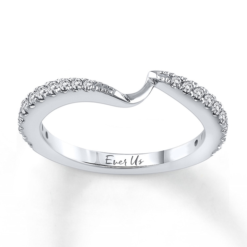 Main Image 1 of Previously Owned Ever Us Diamond Band 1/3 ct tw Round-cut 14K White Gold