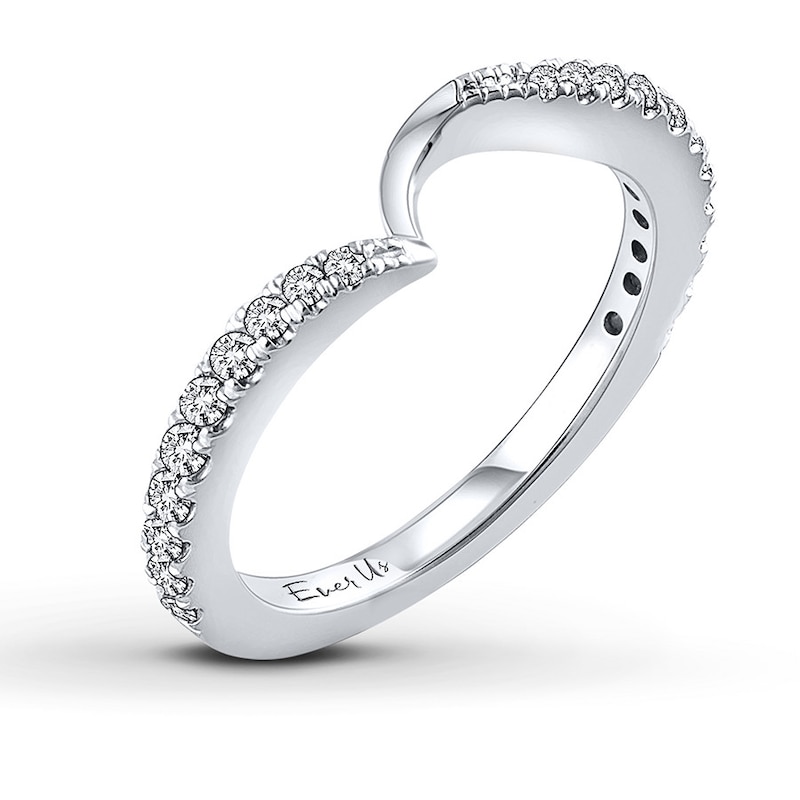 Main Image 2 of Previously Owned Ever Us Diamond Band 1/3 ct tw Round-cut 14K White Gold