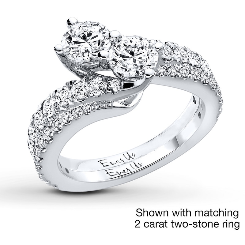 Main Image 3 of Previously Owned Ever Us Diamond Band 1/3 ct tw Round-cut 14K White Gold