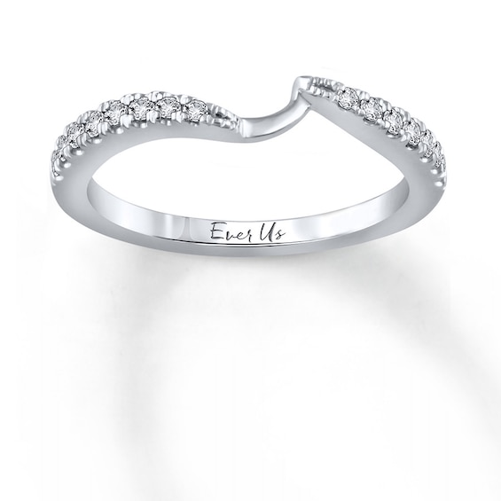 Previously Owned Ever Us Diamond Band 1/5 ct tw Round-cut 14K White Gold