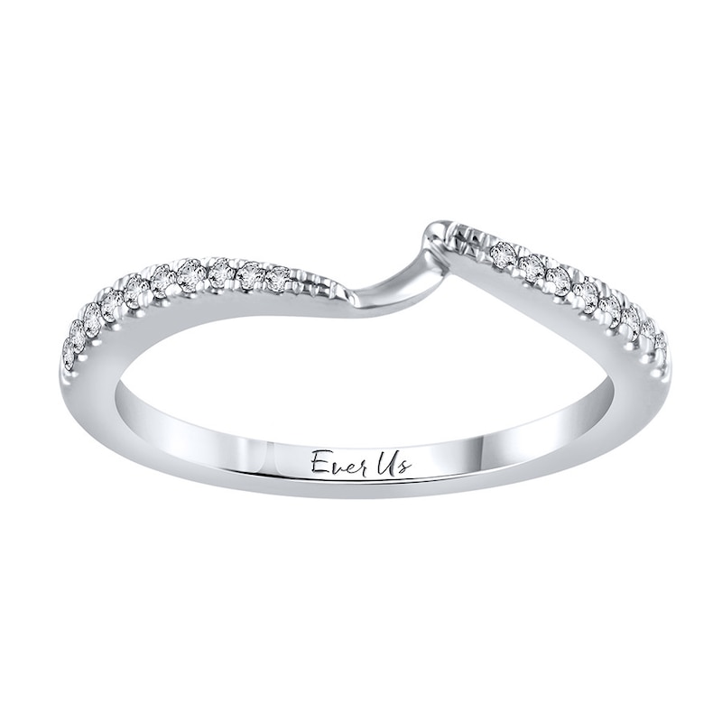 Previously Owned Ever Us Diamond Ring 1/8 ct tw Round-cut 14K White Gold