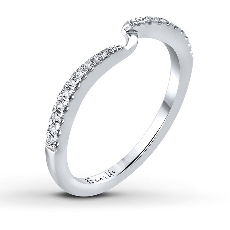 Previously Owned Ever Us Diamond Band 1/8 ct tw Round-cut 14K White Gold
