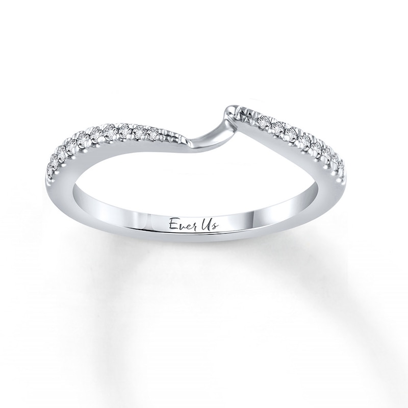Previously Owned Ever Us Diamond Band 1/8 ct tw Round-cut 14K White Gold