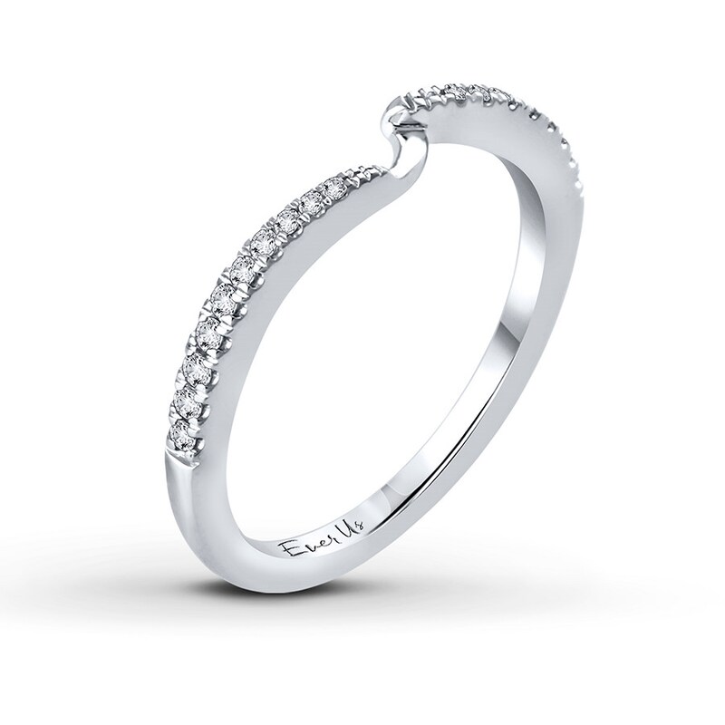Previously Owned Ever Us Diamond Band 1/8 ct tw Round-cut 14K White Gold