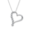 Thumbnail Image 1 of Previously Owned Diamond Necklace 1/2 ct tw Round-Cut 14K White Gold 18&quot;