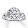 Thumbnail Image 1 of Previously Owned Diamond Engagement Ring 1 ct tw Round-cut 14K White Gold