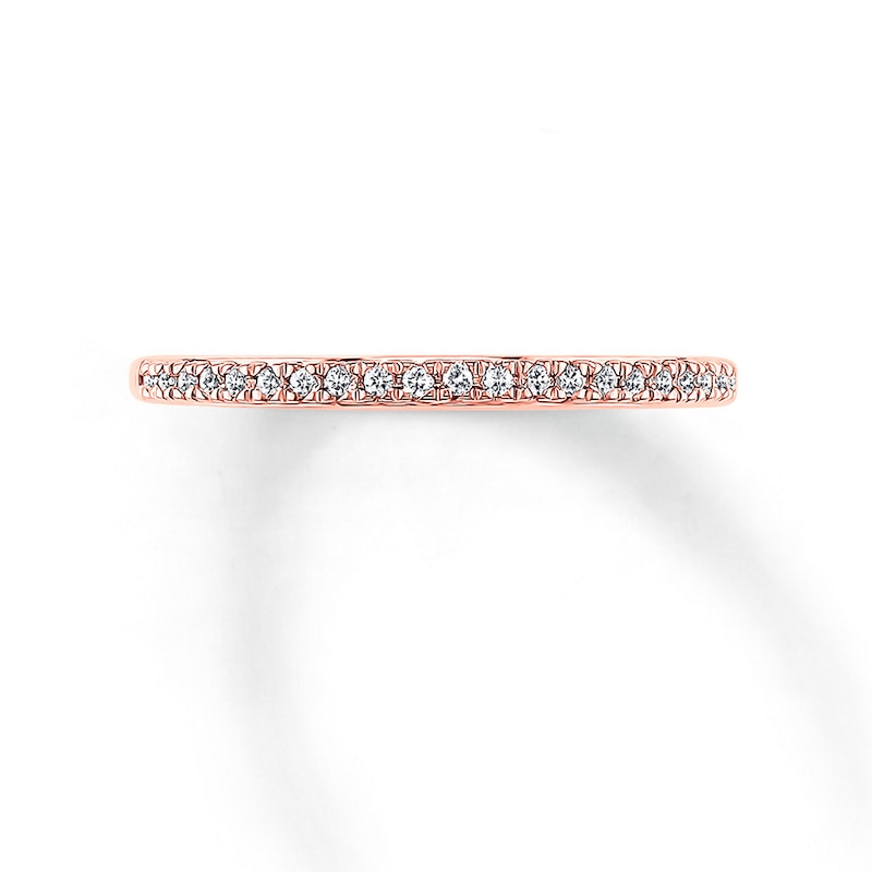 Previously Owned Diamond Wedding Band 1/10 ct tw Round-cut 14K Rose Gold