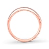 Thumbnail Image 1 of Previously Owned Diamond Wedding Band 1/10 ct tw Round-cut 14K Rose Gold