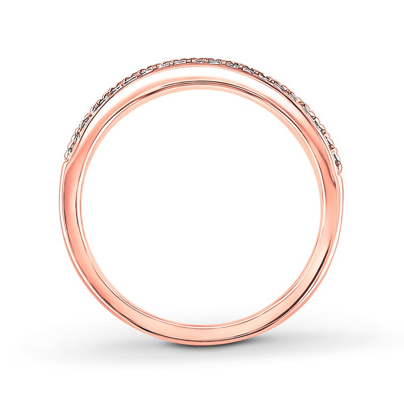 Previously Owned Diamond Wedding Band 1/10 ct tw Round-cut 14K Rose Gold