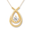 Thumbnail Image 1 of Previously Owned Necklace 1/2 Carat Diamond 14K Yellow Gold