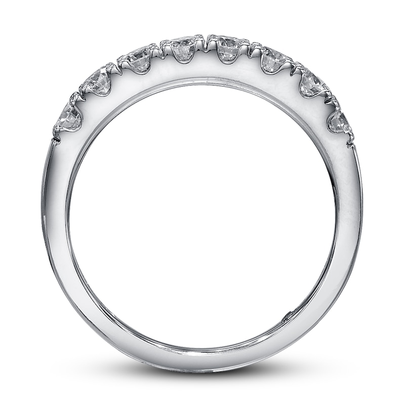 Main Image 2 of Previously Owned THE LEO Diamond Anniversary Band 1-1/2 ct tw Round-cut 14K White Gold