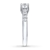 Thumbnail Image 3 of Previously Owned THE LEO Diamond Three-Stone Ring 1 ct tw Round-cut 14K White Gold