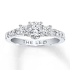 Thumbnail Image 0 of Previously Owned THE LEO Diamond Ring 7/8 ct tw Princess & Round-cut 14K White Gold