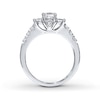 Thumbnail Image 1 of Previously Owned THE LEO Diamond Ring 7/8 ct tw Princess & Round-cut 14K White Gold