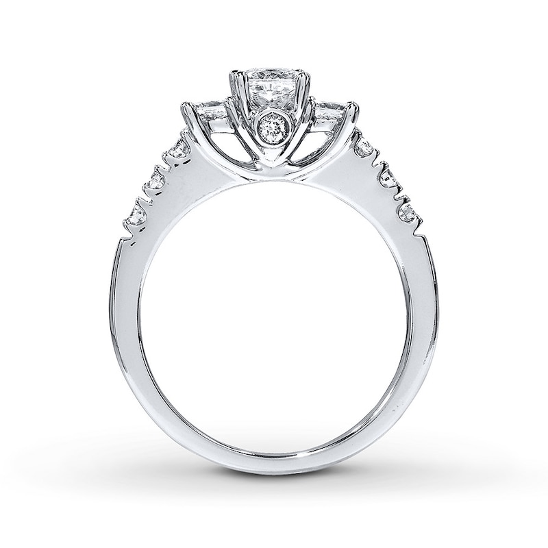 Previously Owned THE LEO Diamond Ring 7/8 ct tw Princess & Round-cut ...