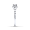 Thumbnail Image 3 of Previously Owned THE LEO Diamond Ring 7/8 ct tw Princess & Round-cut 14K White Gold