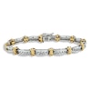 Thumbnail Image 0 of Previously Owned Diamond Bar Bracelet 2 ct tw 10K Two-Tone Gold