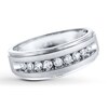 Thumbnail Image 0 of Previously Owned Men's Diamond Ring 1/2 ct tw Round-cut 10K White Gold