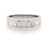 Thumbnail Image 1 of Previously Owned Men's Diamond Wedding Band 1/2 ct tw 10K White Gold