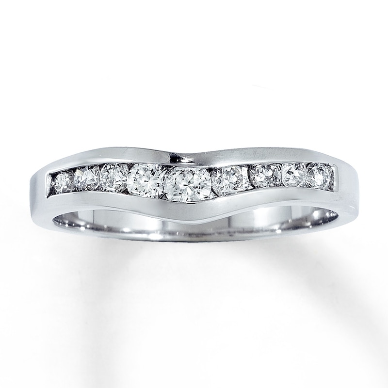 Main Image 1 of Previously Owned Band 3/8 ct tw Round-cut Diamonds 14K White Gold
