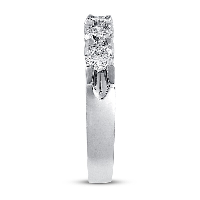 Main Image 3 of Previously Owned Diamond Anniversary Band 1 ct tw Round-cut 14K White Gold