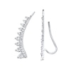 Thumbnail Image 1 of Previously Owned Diamond Earring Climbers 1/3 ct tw 10K White Gold