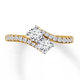Previously Owned Ever Us Diamond Ring 1 ct tw Round-cut 14K Yellow Gold
