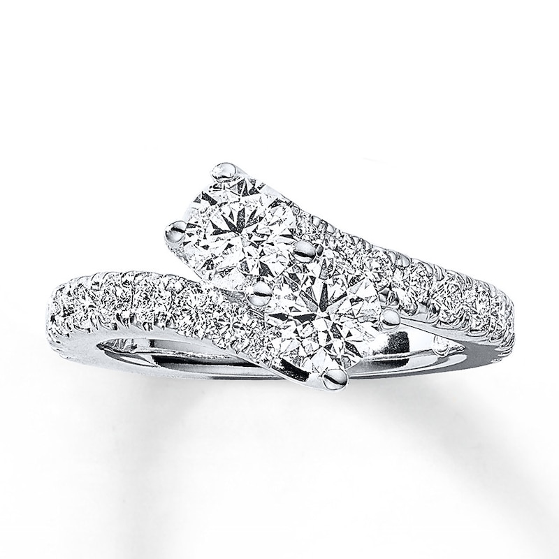 Previously Owned Ever Us Diamond Anniversary Ring 2 ct tw Round-cut 14K White Gold