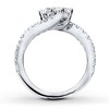 Thumbnail Image 4 of Previously Owned Ever Us Two-Stone Anniversary Ring 1-1/2 ct tw Round-cut Diamonds 14K White Gold