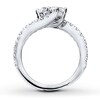 Thumbnail Image 3 of Previously Owned Ever Us Two-Stone Anniversary Ring 1-1/2 ct tw Round-cut Diamonds 14K White Gold