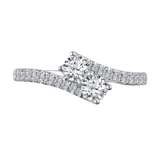 Previously Owned Ever Us Diamond Anniversary Ring 3/4 ct tw Round-cut 14K White Gold