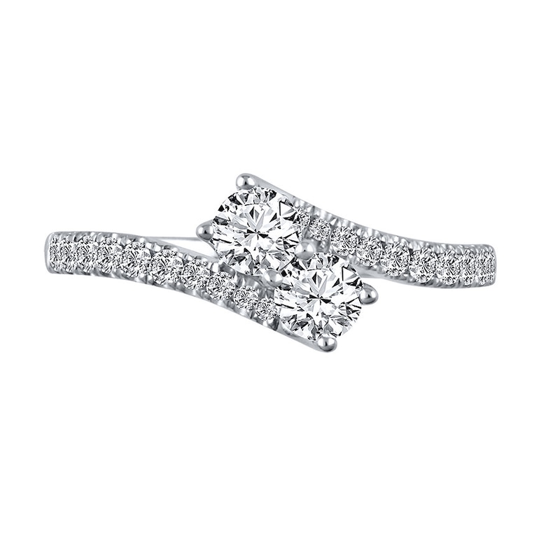 Previously Owned Ever Us Diamond Anniversary Ring 3/4 ct tw Round-cut 14K White Gold
