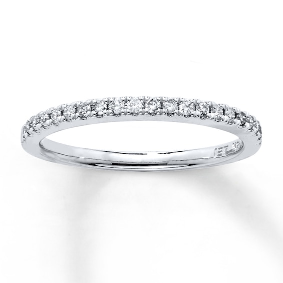 Previously Owned Diamond Wedding Band 1/5 ct tw Round-cut 14K White Gold